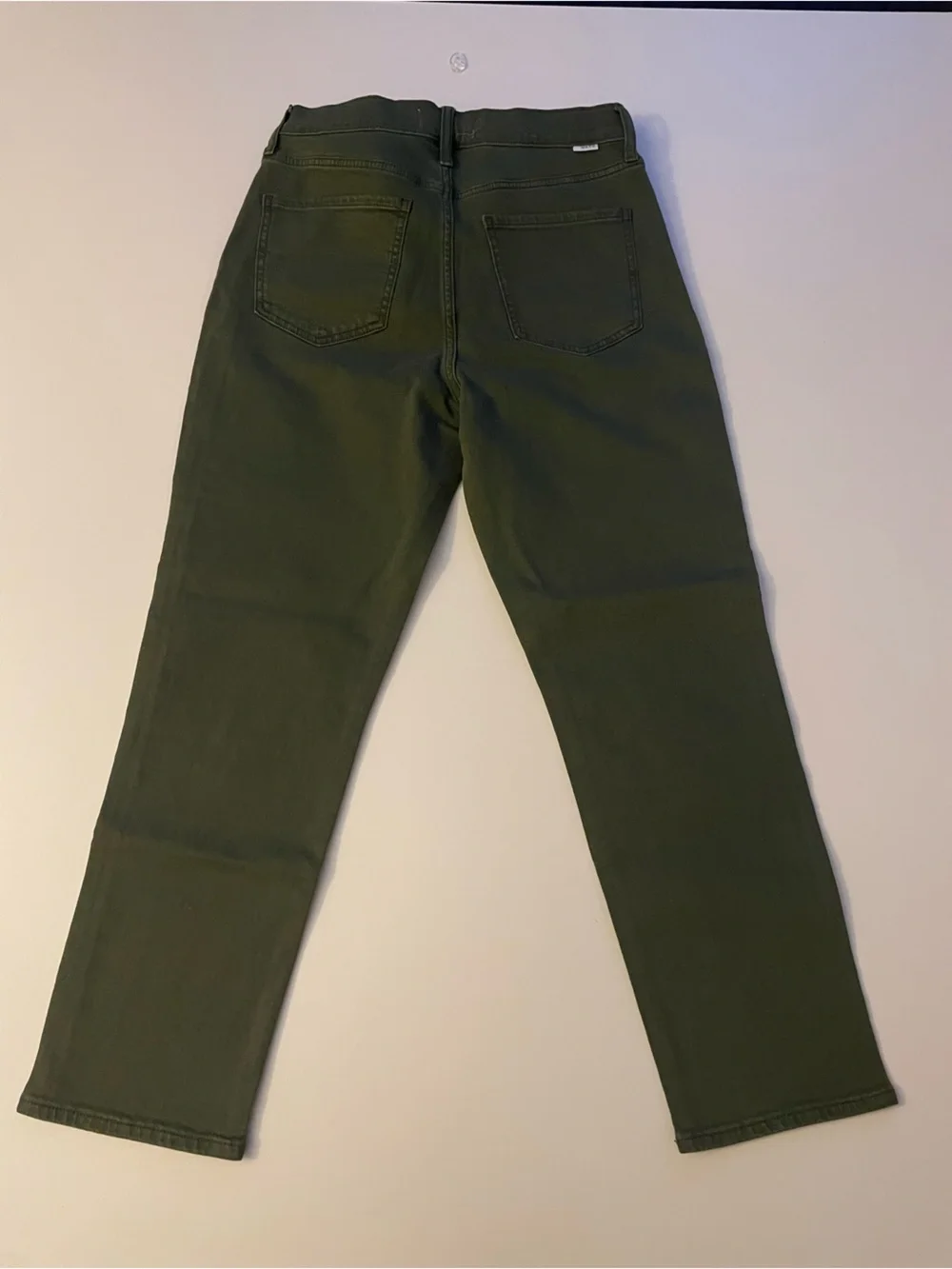Slim Straight Olive Green Men's Jeans - Unbranded